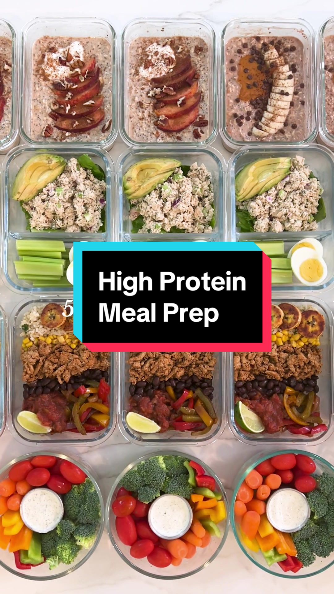 What I meal prepped this week to get in 100+g of protein per day. Gluten free & Healthy meals! ✨ All Recipes are on my blog and latest YouTube video… both listed in bio! ✨ I have l 的 TikTok 影片封面