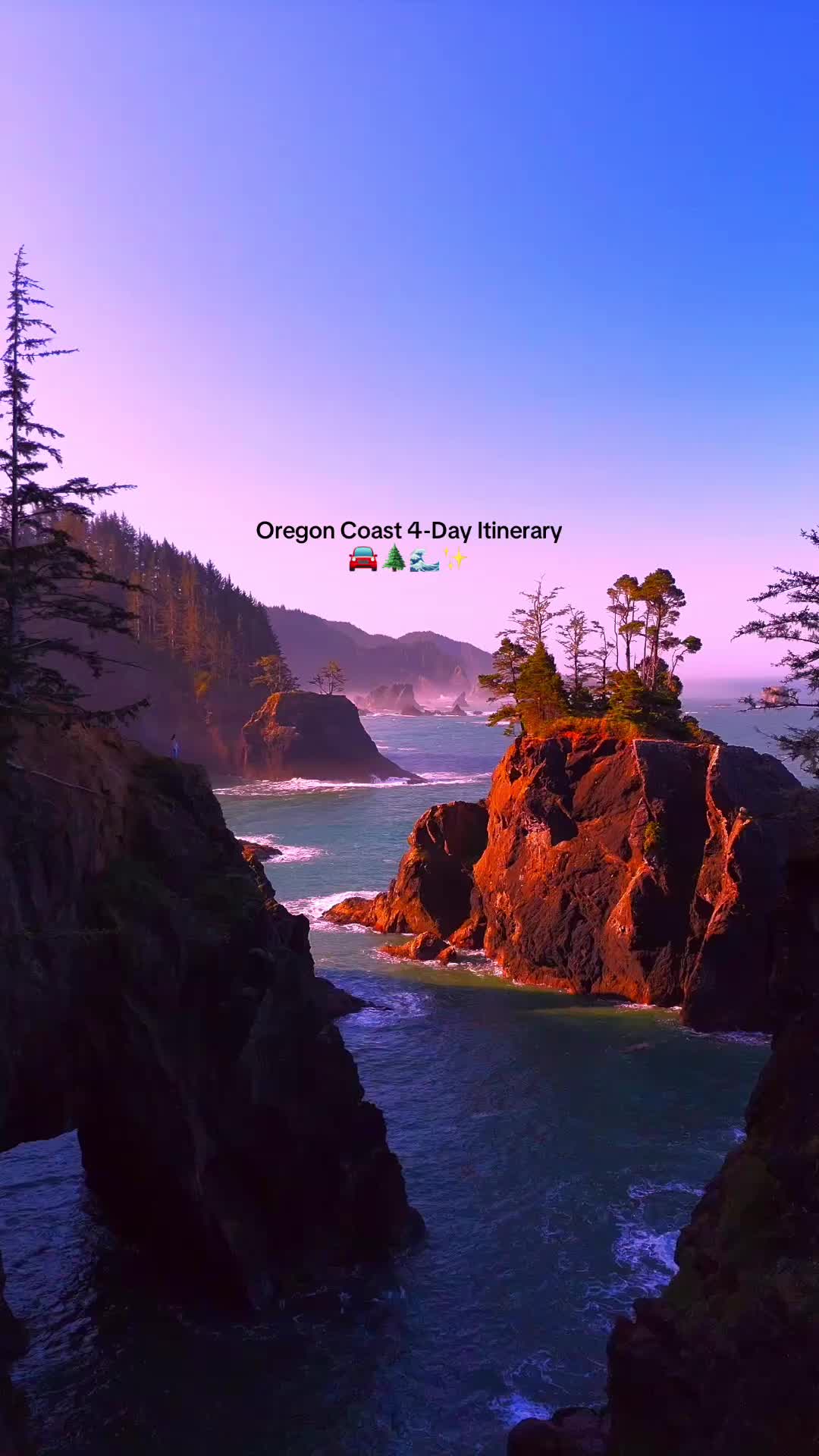 Oregon Coast 4-Day Itinerary 🌊🌲#EGambassador If you’ve been wanting to explore the Oregon Coast but only have a few days, this plan is perfect for a quick and fun road trip! Day 1 的 TikTok 影片封面